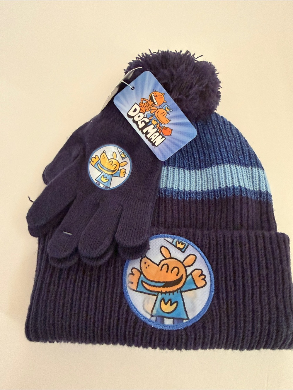 New Dog Man Beanie and Gloves Set